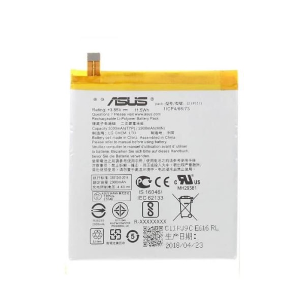 Batteri C11P1511 för Asus ZenFone 3 Z012DA ZE552KL Z012DE + 13st verktygssats