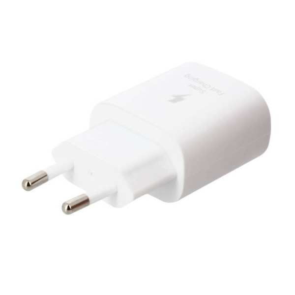 USB-C Netoplader 25W Strømforsyning EP-TA800EWE Original Samsung Hvid Sort