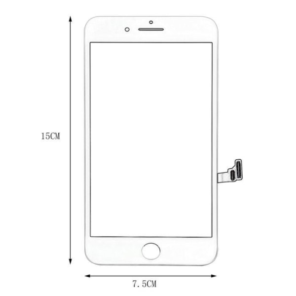 iPhone 7 plus LCD-skärm, Pekskärm, SVART