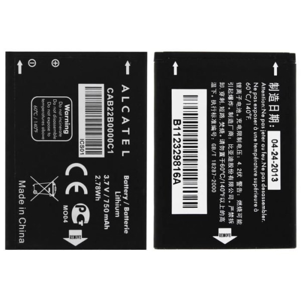 Original Alcatel CAB22D0000C1 batteri för Alcatel One Touch 356, 665, 665x och 2010