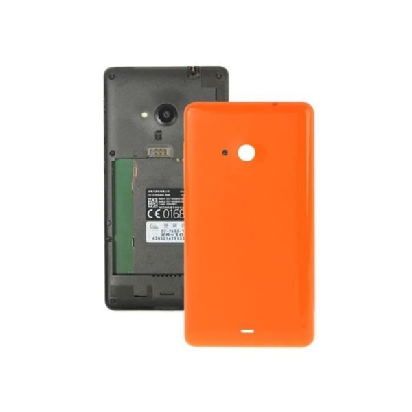 Baksida Nokia Solid Color Plast Batteribyte Skal Microsoft Lumia 535 Orange