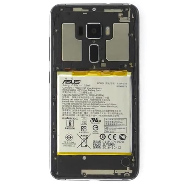 Asus C11P1601 Batteri Asus Zenfone 3 ZE520KL Original 2650mAh Svart svart