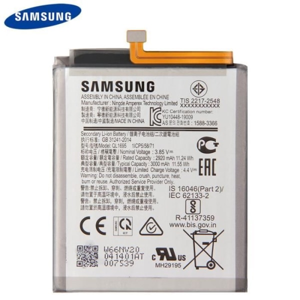 Original batterityp QL1695 för Samsung Galaxy A01