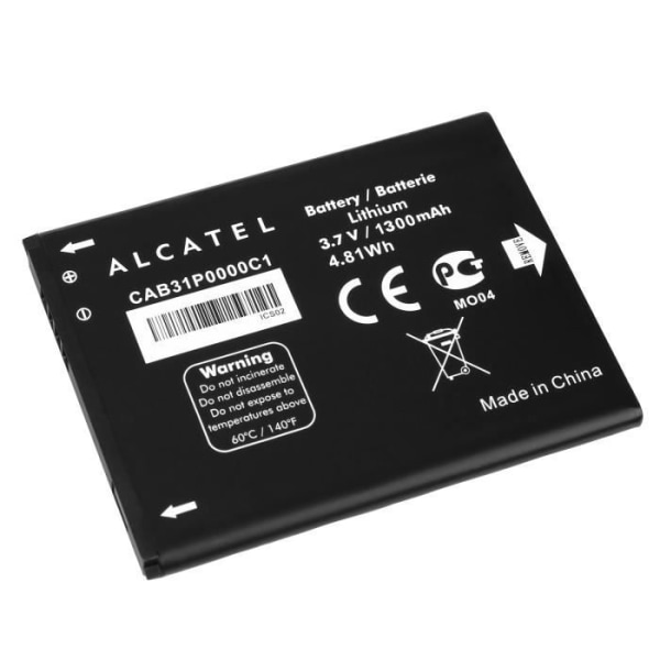 Äkta original Alcatel One Touch 908-990-983 standardbatteri [100 % officiellt original, telefon medföljer ej] CAB31P0000C1