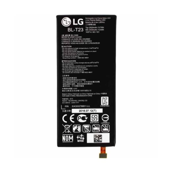 Original LG BL-T23 batteri för LG X-Cam K580, Bulk