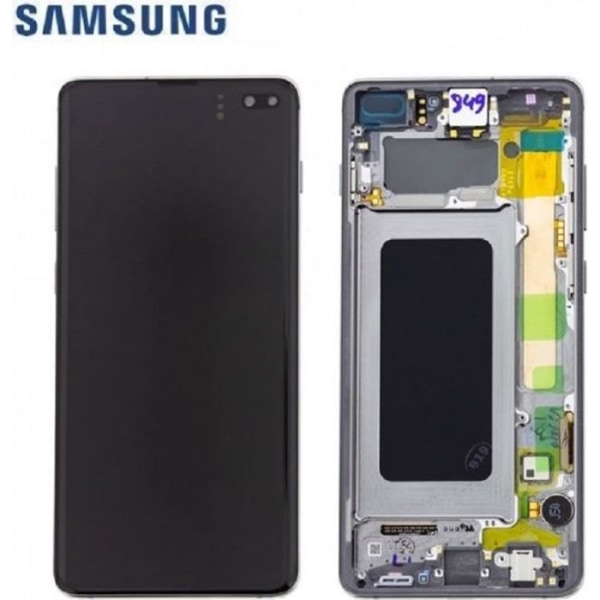 Fuld sort skærm Galaxy S10 Plus G975F (Service Pack) Svart