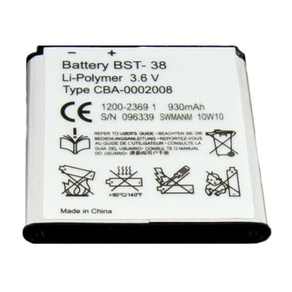 930mAh batteri til Sony Ericsson W580, C902, ...