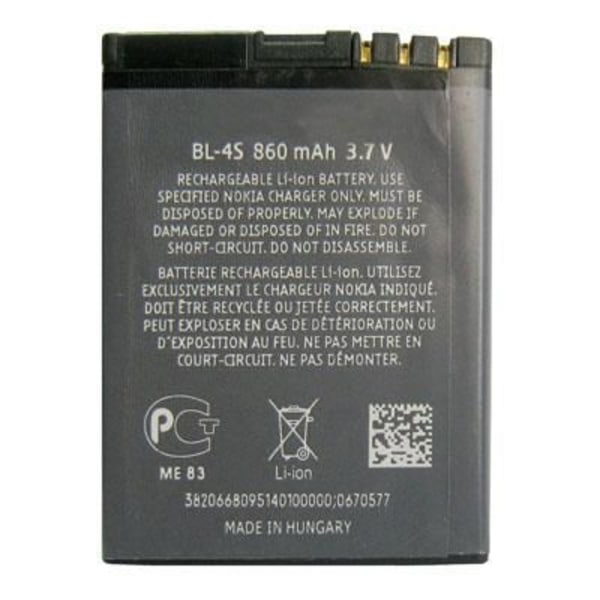 Nokia BL-4S 860mAh Li-Ion batteri