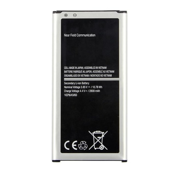 2800mah Eb-bg903bbe Uppladdningsbart Li-ion-batteri för Galaxy S5 Neo / G903f / G903w - 225154 Svart