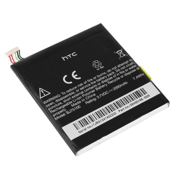 Äkta original HTC Evo 4G standardbatteri [100 % officiellt original, telefon medföljer ej] BJ75100