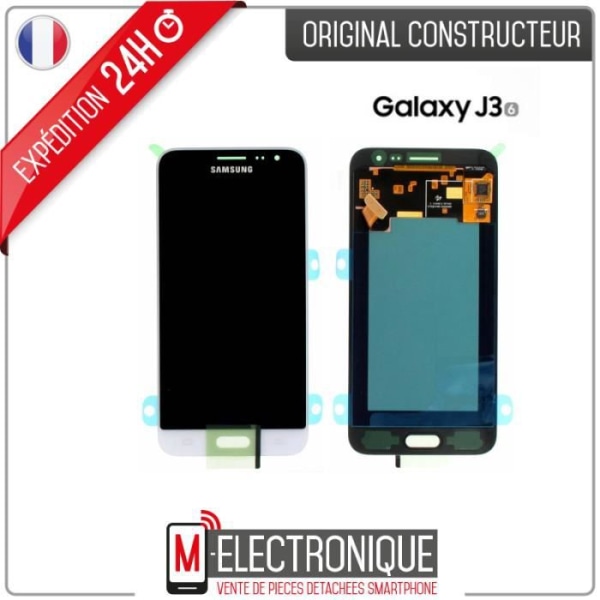 LCD-skärm Vit Original Samsung Galaxy J3 2016 SM-J320