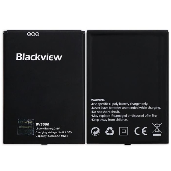 5000mAh för Blackview BV5000 telefonbatteriersättningsbatteri