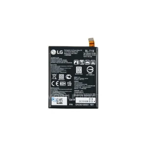 Batteri 2700mAh 10,3Wh 4,35V BL-T19 för LG Nexus 5X