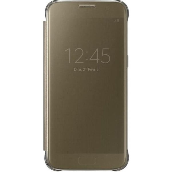 Samsung Clear View Cover S7 - Guld gyllene