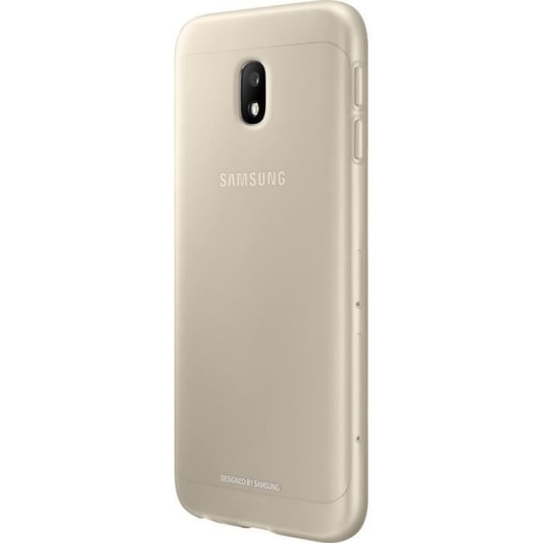 Blødt etui - Samsung - Galaxy J3 2017 - Guld - Halvstivt - Stød- og ridsebeskyttelse gyllene