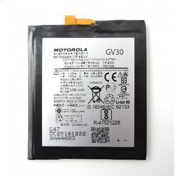 Originalt Motorola GV30 batteri til Motorola Moto Z Xt1650, Bulk