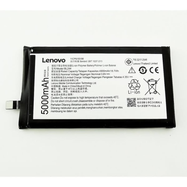Original Lenovo Batteri BL244 för Lenovo Vibe P1 P1C58 P1C72