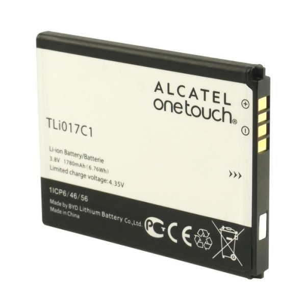Äkta original Alcatel Dawn Standard batteri [100 % officiellt original, telefon medföljer ej] TLi017C1