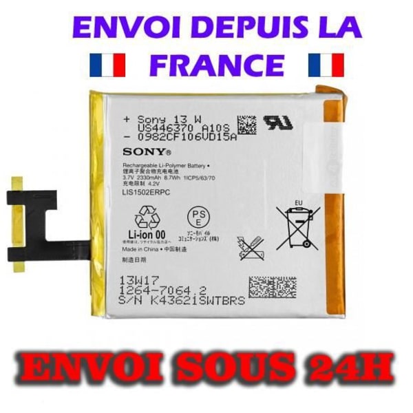 100 % SONY ORIGINAL LIS1502ERPC BATTERI FÖR SONY XPERIA C6603 OFFICIELL 2330mAH