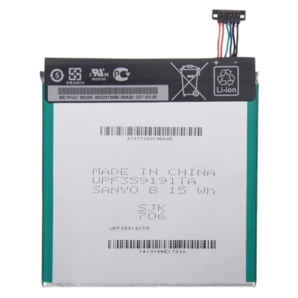 ASUS C11P1304 3950mAh uppladdningsbar Li-Polymer Pad HD7 MeMO ME137X batteri