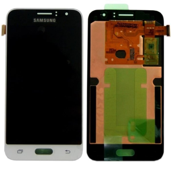 komplet LCD-skærmsæt GH97 18224A hvid til Samsung Galaxy J1 J120F 2016