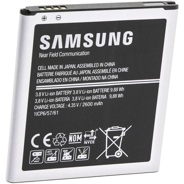 Originalt batteri kompatibelt med Samsung Galaxy Grand Prime - 2600mAh - EB-BG530BBE