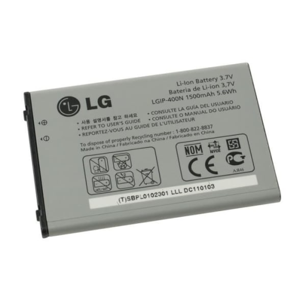 Original Original LG Optimus T P509 Standard batteri [100 % officiellt original, telefon medföljer ej] OEM LGIP400N/ SBPL0102301