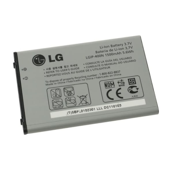 Originalt originalt LG Optimus T P509 standardbatteri [100 % officiel original, telefon medfølger ikke] OEM LGIP400N/ SBPL0102301