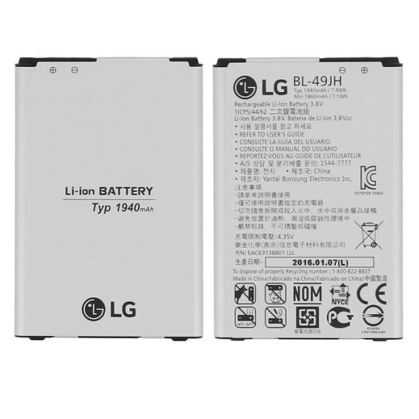Original LG K4 Batteri - LG BL-49JH 1940mAh