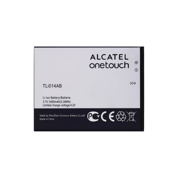 TPC© Originalbatteri TLi014AB för Alcatel OT991, OT 991, 1400 mAh, Bulk
