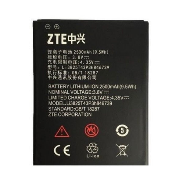 ZTE Originalbatteri LI3825T43P3H846739 för Q805T Internt Batteri Uppladdningsbart Accu Nytt