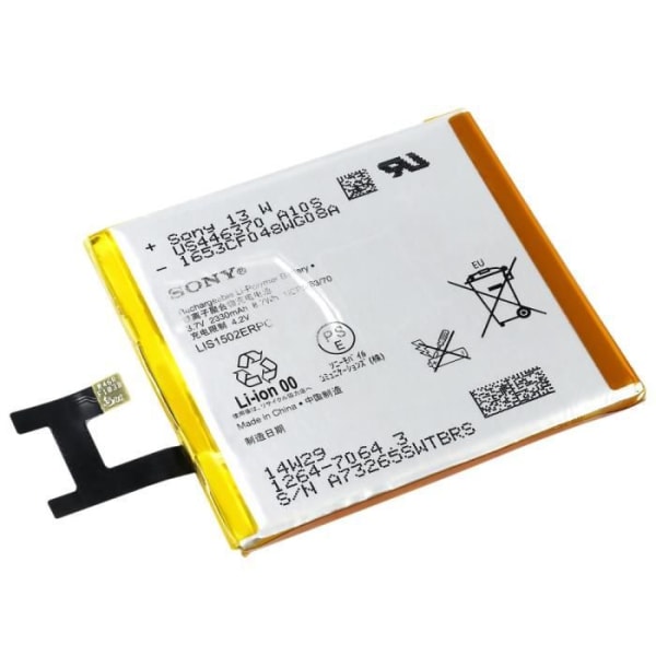 Original SONY C6606 Xperia Z Standard sort batteri [100 % officiel original, telefon medfølger ikke] LIS1502ERPC