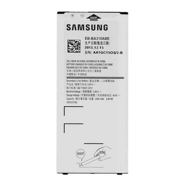Batteri Original Samsung Galaxy A3 2016 - Samsung EB-BA310ABE 2300mAh 7350  | Fyndiq