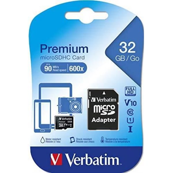 Verbatim 44083 32GB microSDHC hukommelseskort 44083