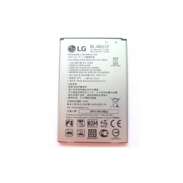 Originalt LG BL-46G1F batteri til LG K10 (2017) M250, Bulk