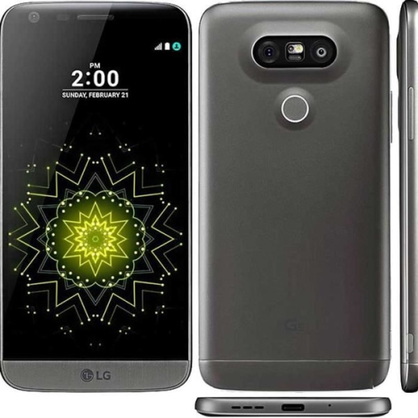 LG G5 4G 32GB titan EU Smartphone - 4GB RAM - 5,3 tum - Android 6.0 - Dual SIM - Grå