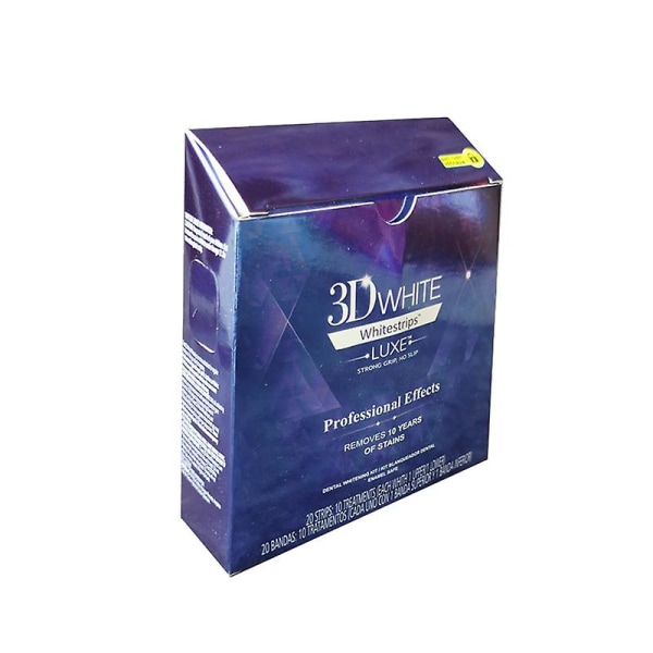 20 förpackningar med 40 klistermärken Professionell 3d tandblekningsdekaler Professionell effektblekning