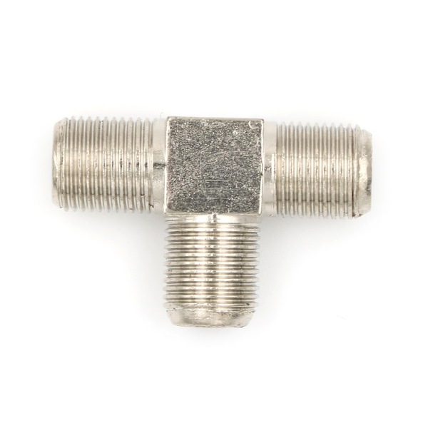 Ny tråd F Socket T Splitter Adapter Kabel-TV Antenn Freeview 0 0