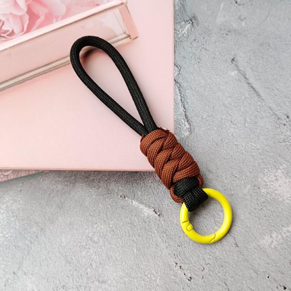 Nyckelring Lanyard Stark rem för nycklar Flätat paraplyrep Ha A4