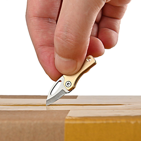 Mässing Magnetic Attraction MINI Folding Portable Unboxing Blade