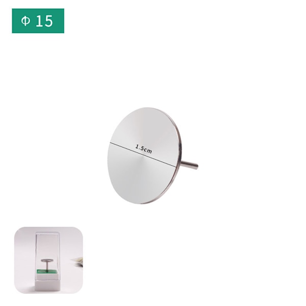 Utbytbara runda slippapper Pedikyr fotvårdsverktyg 15mm  Steel shaft