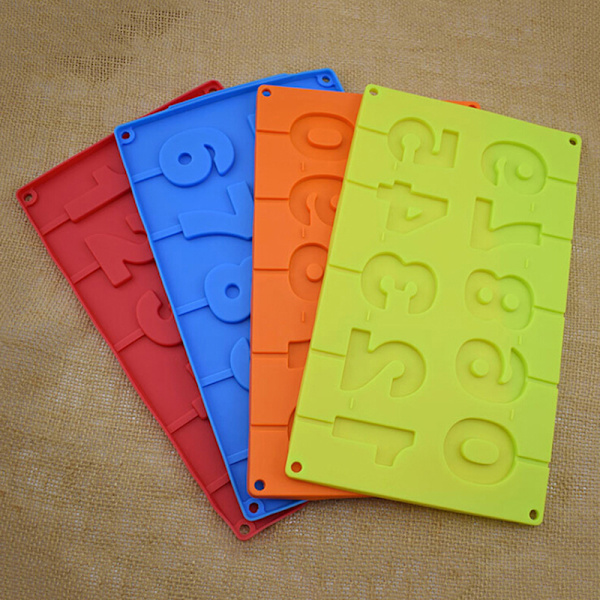 3D Nummer 0-9 Lollipop Form Kakadekoration Kap