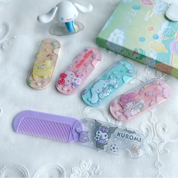 Sanrio Mini Carry Comb Anime e Plastic Hair Straightening Comb A20