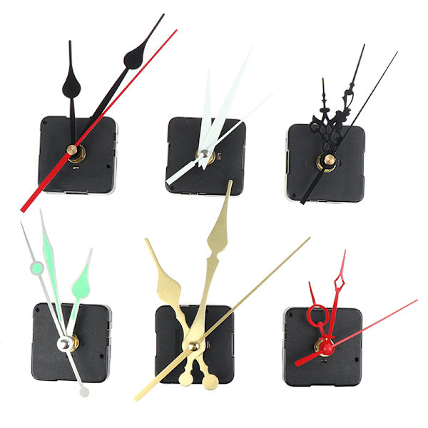 Klassisk Silent Cross Stitch Quartz Clock Movement Mechanism DIY L