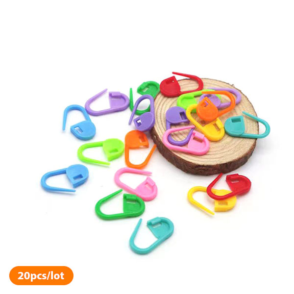 100st Mix Färg Stickverktyg Låsstygn Markörer Virkad 50pcs