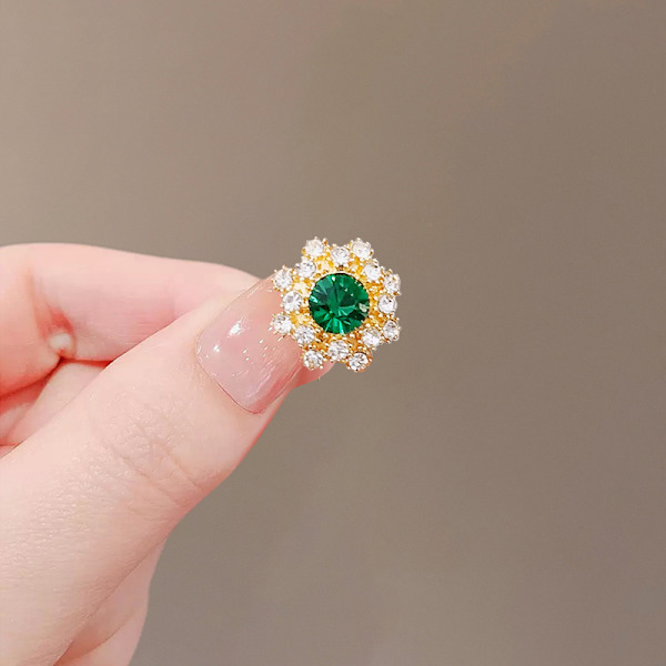Mode Blomma Broscher För Kvinnor Metall Anti-glare Lapel Pin Fi A2