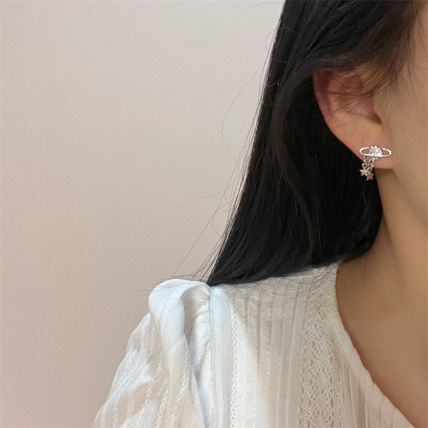 6 st/ set Fashion Heart Bowknot Zircon Stud örhängen för kvinnor J A3