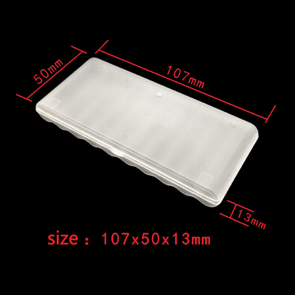Bärbar plast case cover hållare förvaringsbox för 10st