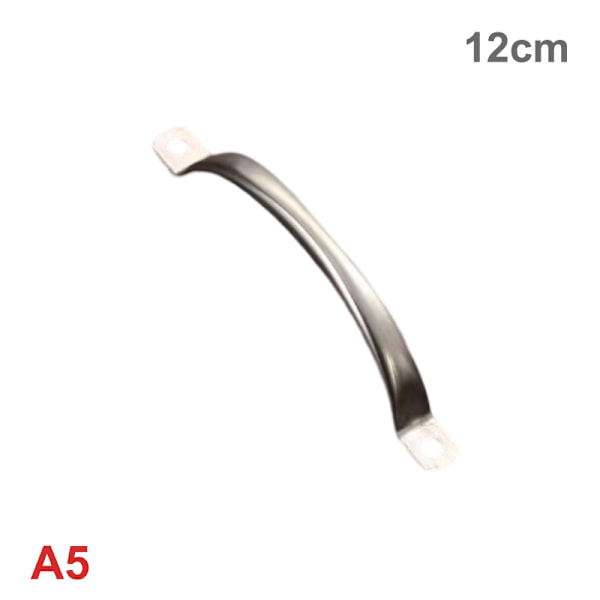 2-pack dörrknoppar i rostfritt stål Skåpsknoppar Silver Låda P 5inch