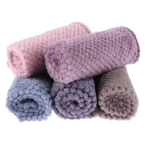 Mjuk, varm plädad fleece-sängfilt Stora mesh -flanellfiltar Gray